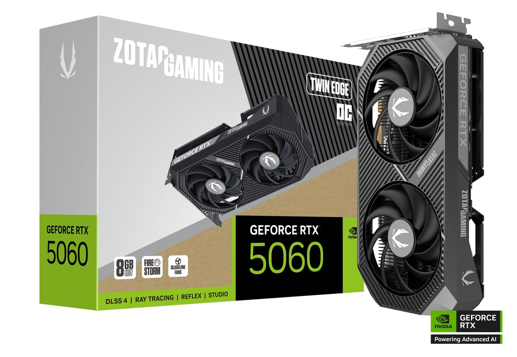 ZOTAC GAMING GeForce RTX 5060 OC Twin Edge 8GB 