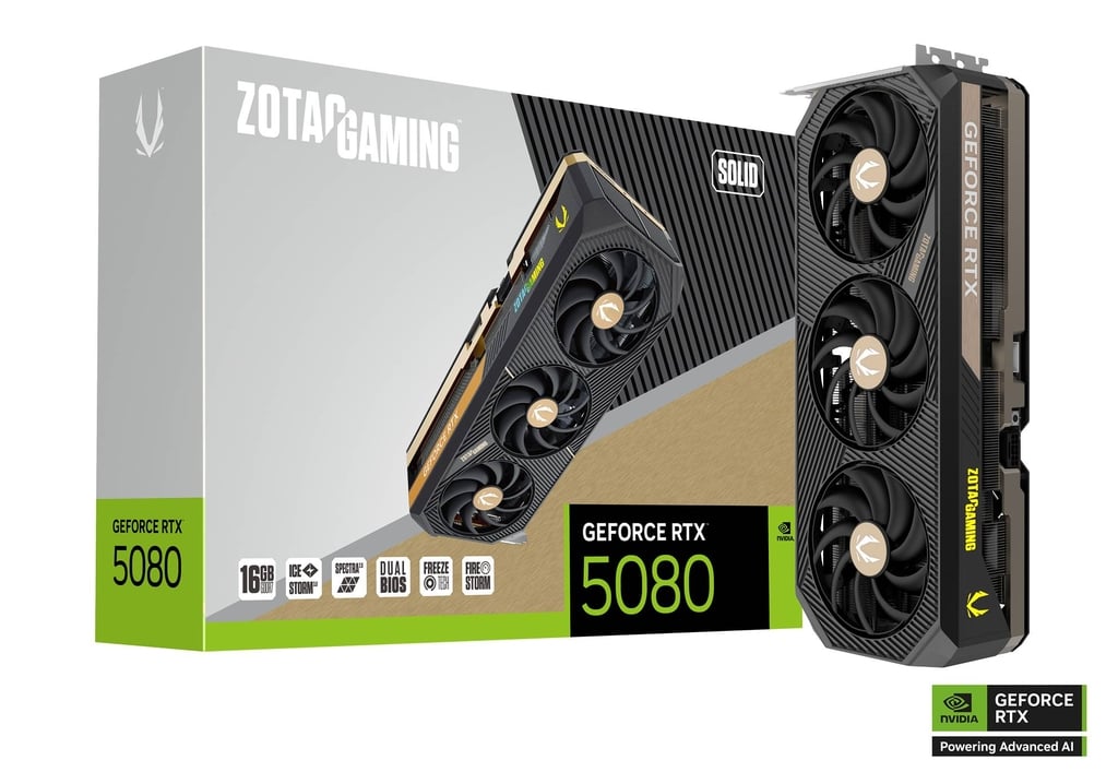 ZOTAC GAMING GeForce RTX 5080 SOLID CORE 16GB