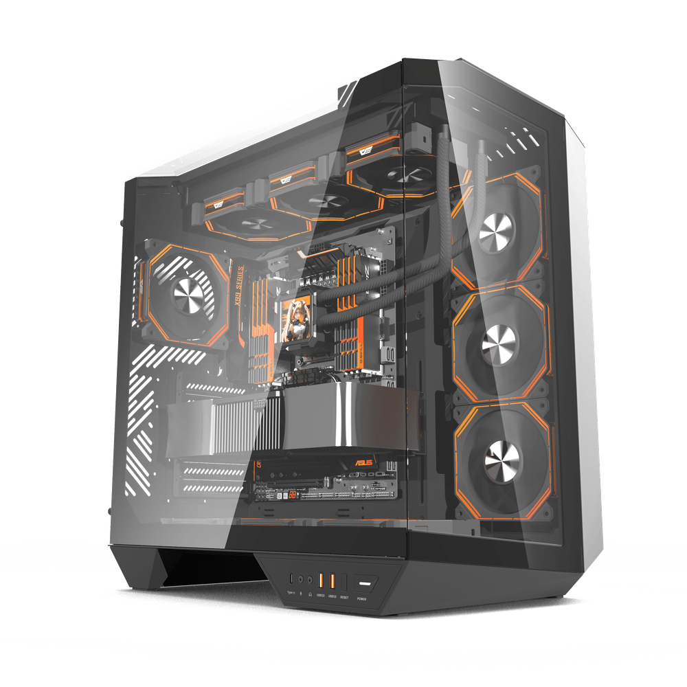 DarkFlash DY470 ATX PC Case, BLACK 