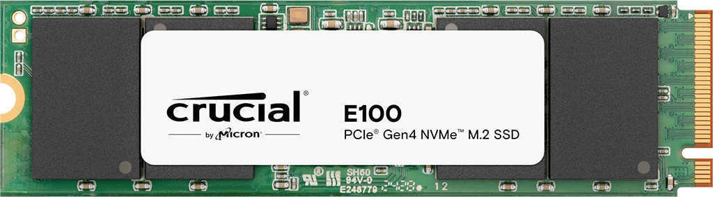 Crucial E100 480GB PCIe Gen4 NVMe M.2 SSD